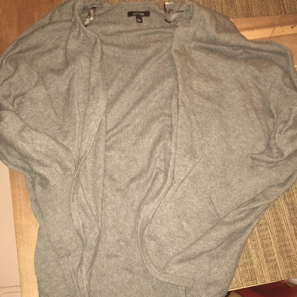 Gray cardigan